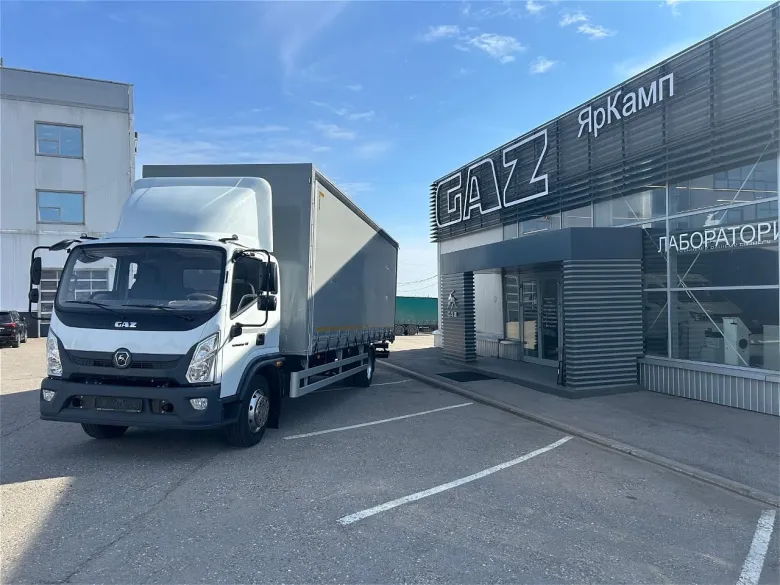 Отгрузка грузовой автомобиль Валдай 12 с европлатформой